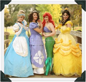 Princess parties, California, Central Coast and Central Valley