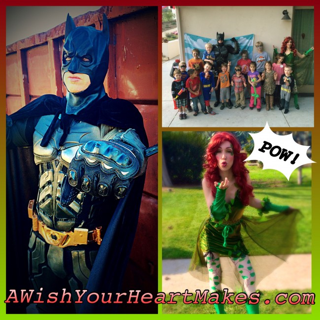 Central Coast, Atascadero , Batman & Poison Ivy, Children's party, www.aWishYourHeartMakes.com