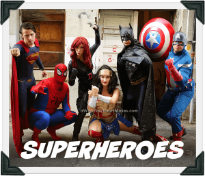 Superhero parties, Central Coast and Central Valley, California