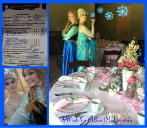 Elsa & Anna "Make-A-Wish" Foundation Tea Party