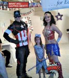 Wonder Woman and Captain America