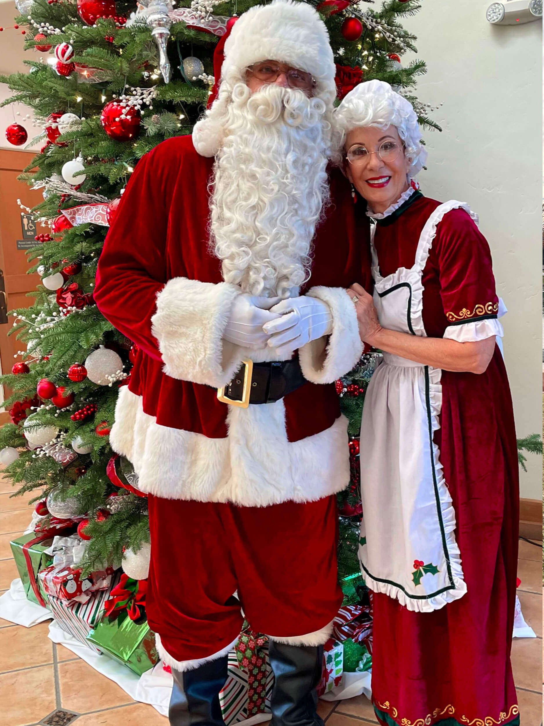 Santa with Mrs Claus