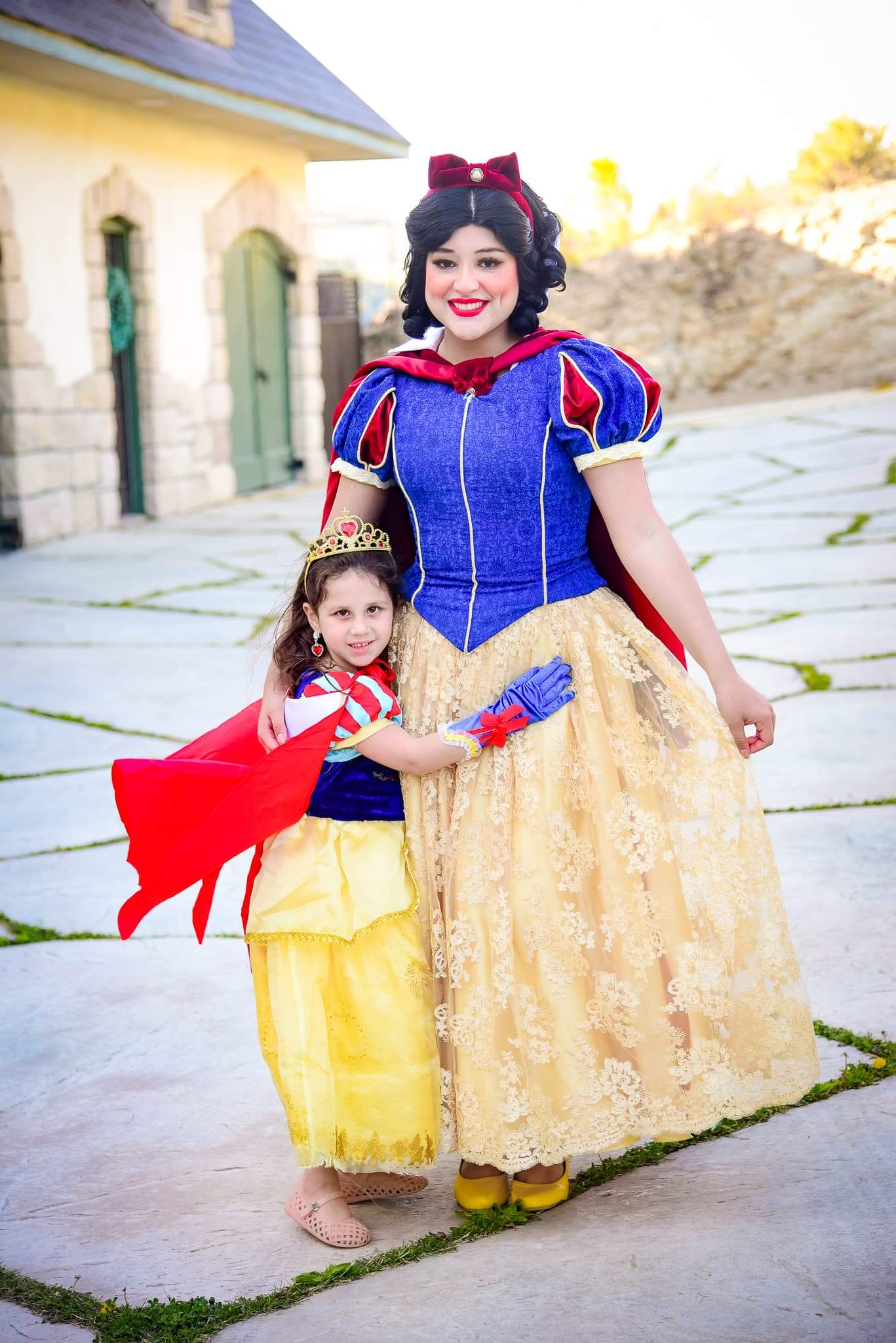 Snow White with girl mini me