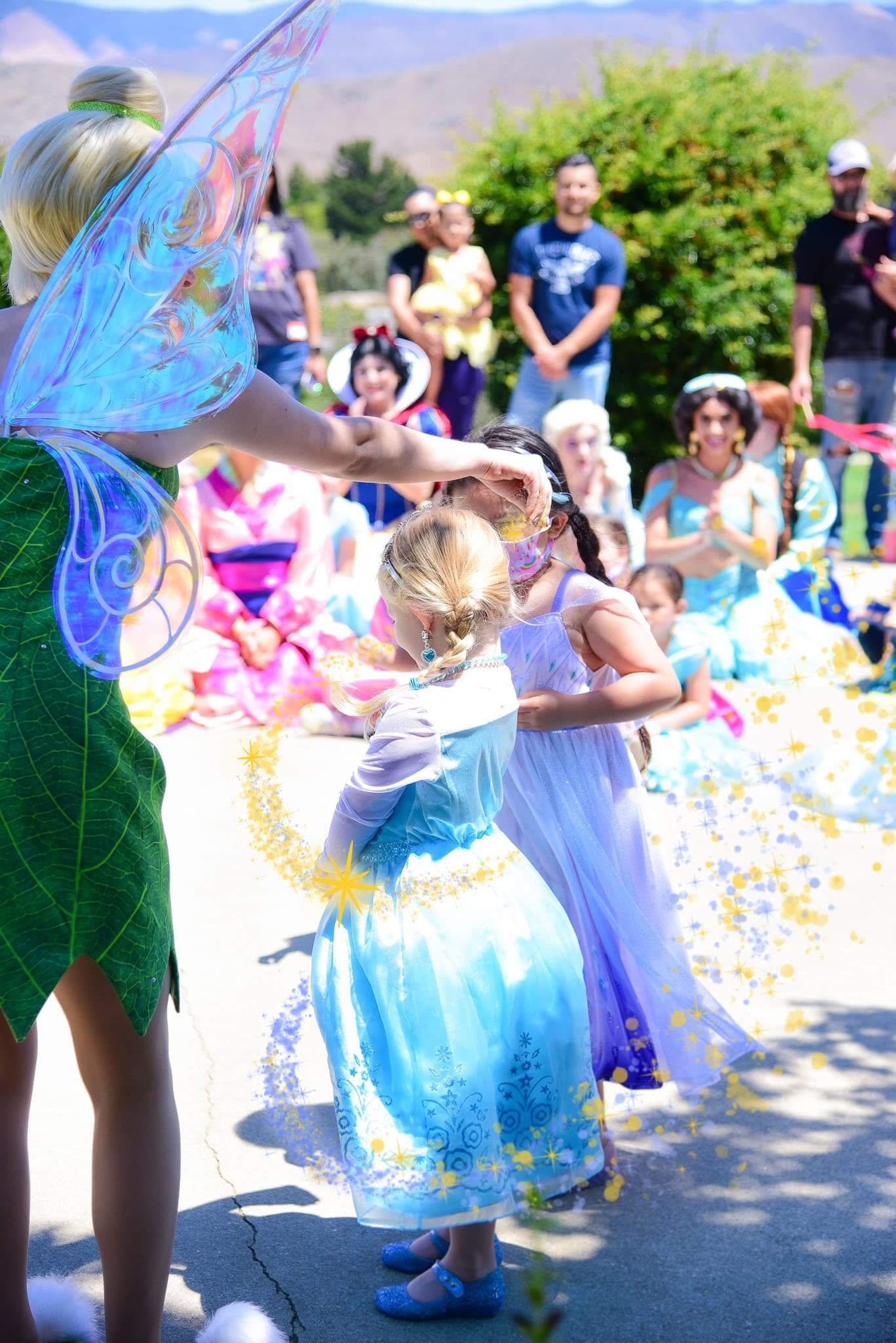 tinkerbell in park sparkles