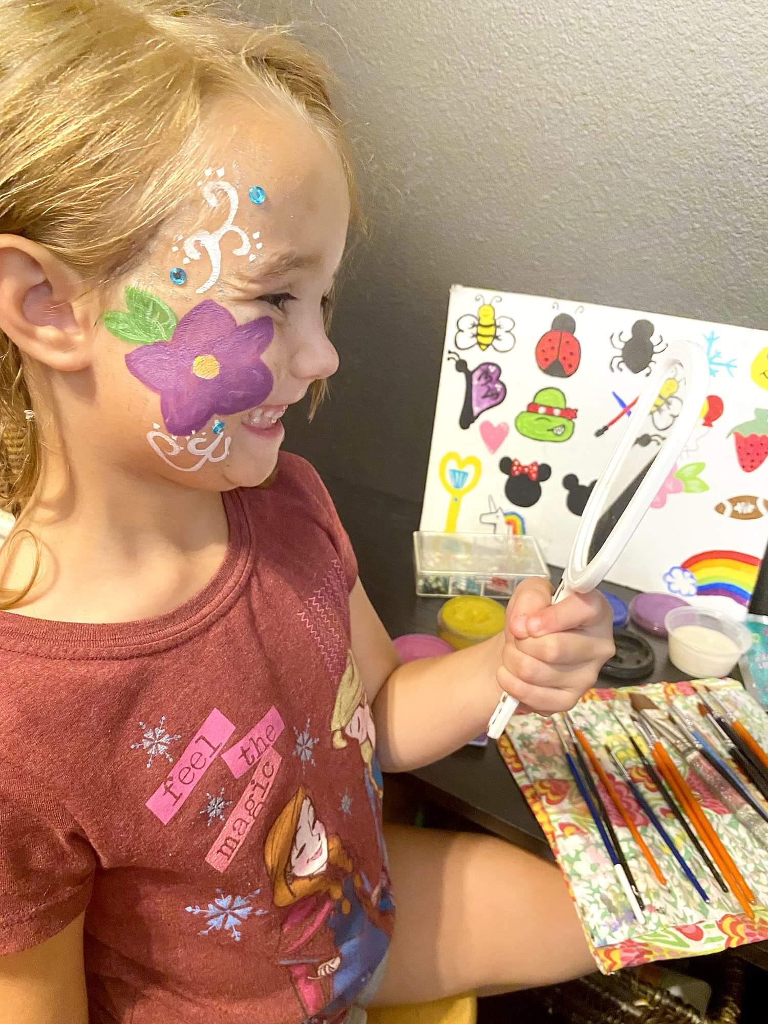 easy face painting shapes