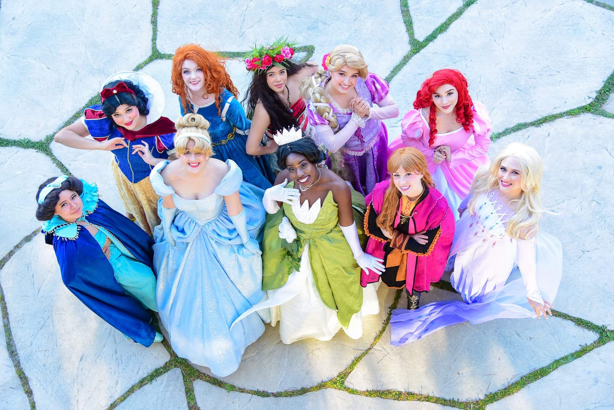 Princesses Group from Above (10)