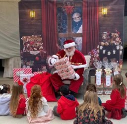 Santa with children